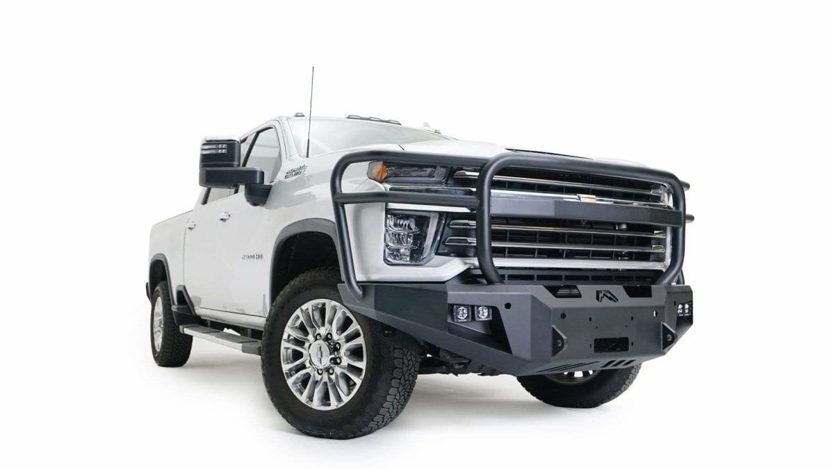 Fab Fours CH20-A4950-1 2020-2021 Chevy Silverado 2500/3500 HD New Premium Front Bumper Winch Ready Full Guard-BumperStock