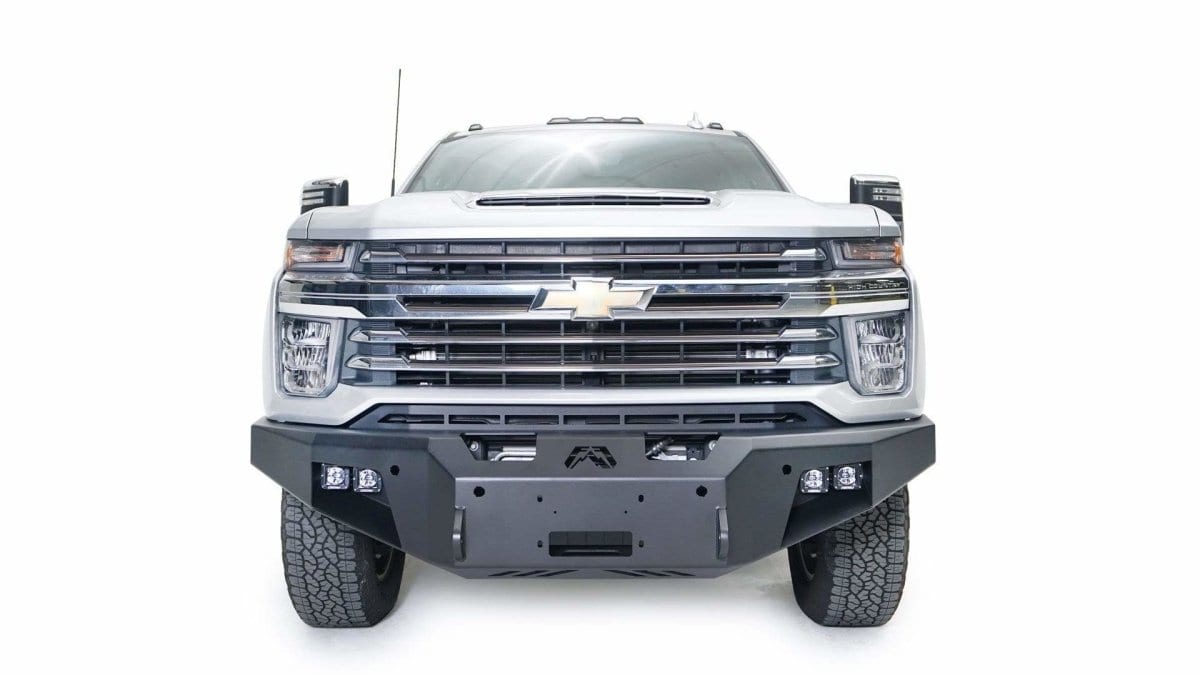 Fab Fours CH20 - A4951 - 1 2020 - 2023 Chevy Silverado 2500/3500 HD New Premium Front Bumper Winch Ready No Guard - Rugged Truck Gear