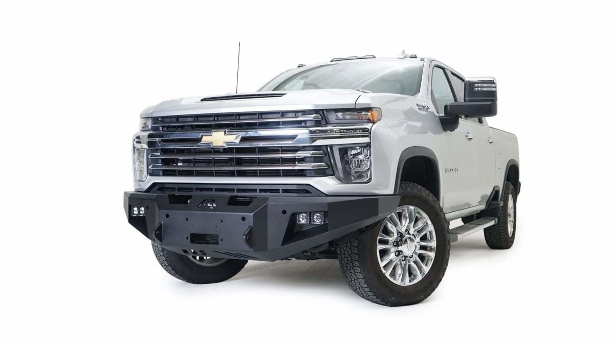 Fab Fours CH20 - A4951 - 1 2020 - 2023 Chevy Silverado 2500/3500 HD New Premium Front Bumper Winch Ready No Guard - Rugged Truck Gear