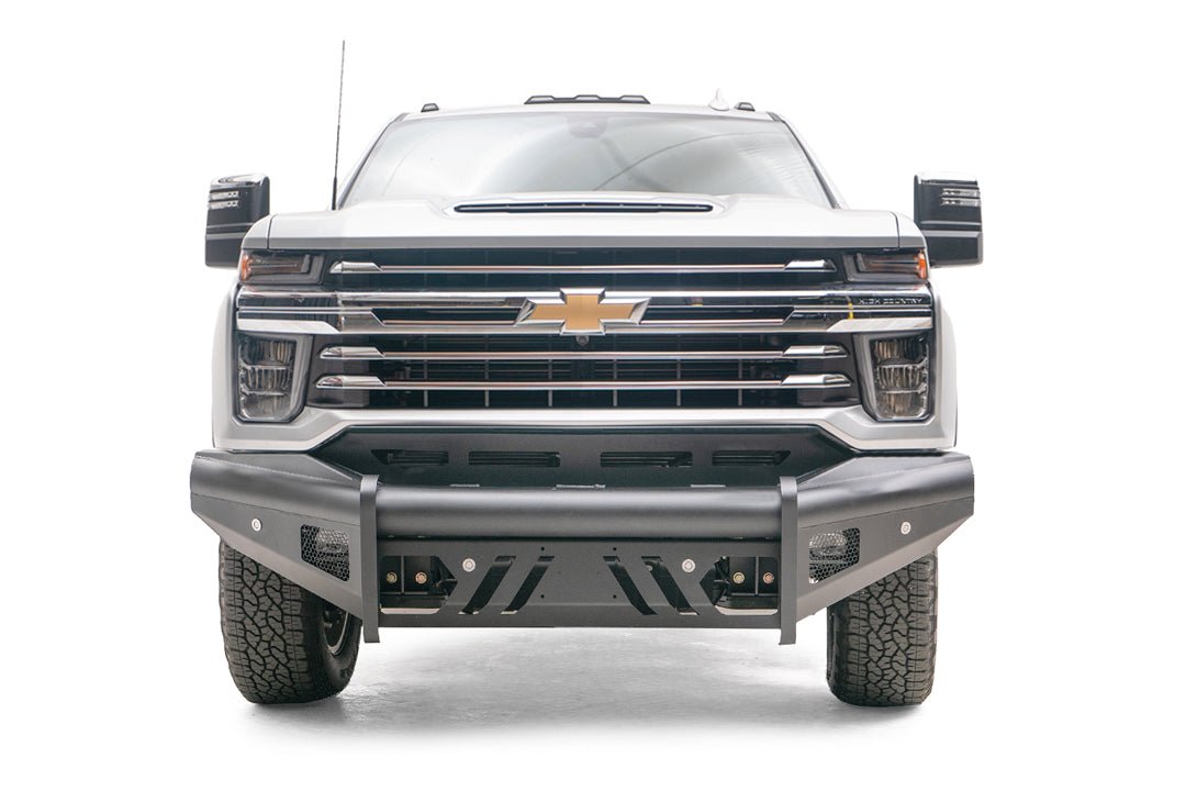 Fab Fours CH20-Q4961-1 2020-2023 Chevy Silverado 2500/3500 HD Black Steel Elite Front Bumper No Guard - Rugged Truck Gear
