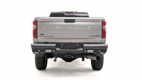 Fab Fours CH20-U4950-1 GMC Sierra 2500/3500 HD 2020-2021 Black Steel Elite Rear Bumper-BumperStock