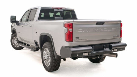 Fab Fours CH20 - U4950 - 1 GMC Sierra 2500/3500 HD 2020 - 2024 Black Steel Elite Rear Bumper - Rugged Truck Gear