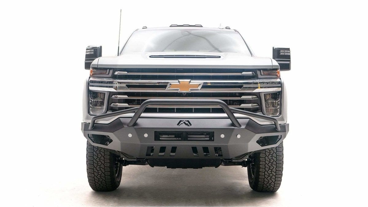 Fab Fours CH20 - V4952 - 1 Chevy Silverado 2500/3500 HD 2020 - 2023 Vengeance Front Bumper Pre - Runner Guard - Rugged Truck Gear