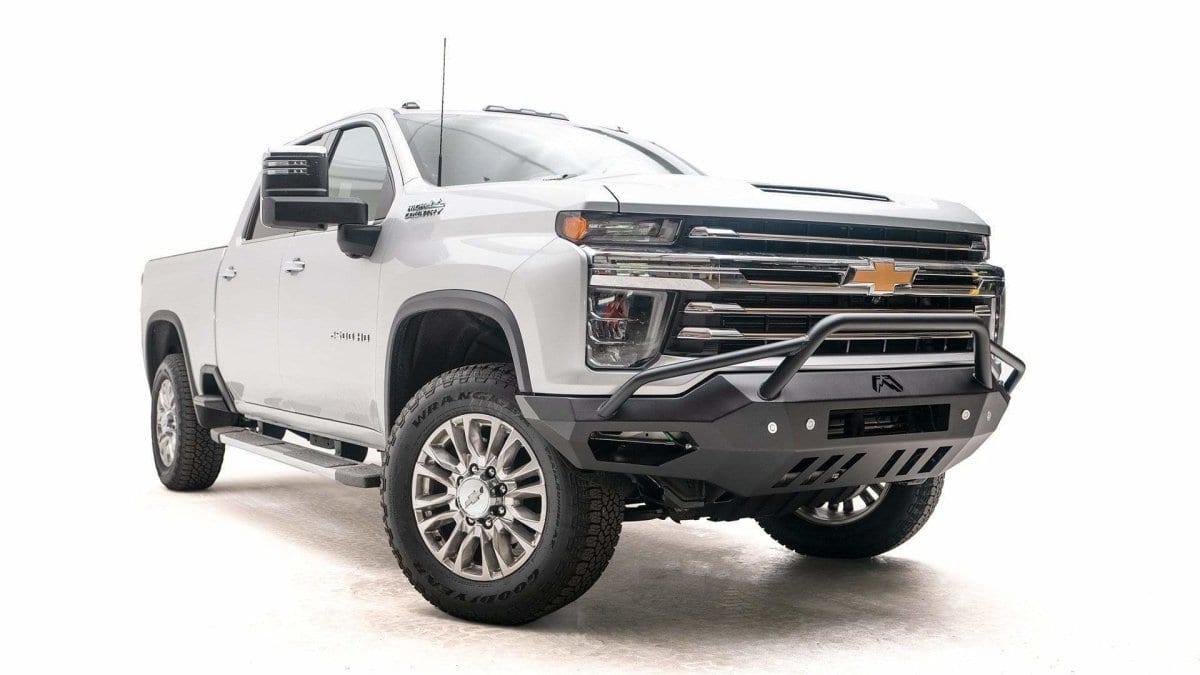 Fab Fours CH20 - V4952 - 1 Chevy Silverado 2500/3500 HD 2020 - 2023 Vengeance Front Bumper Pre - Runner Guard - Rugged Truck Gear