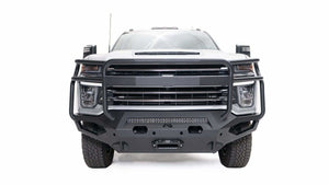 Fab Fours CH20-X4950-1 2020-2021 Chevy Silverado 2500/3500 HD Matrix Front Bumper Winch Ready Full Guard-BumperStock