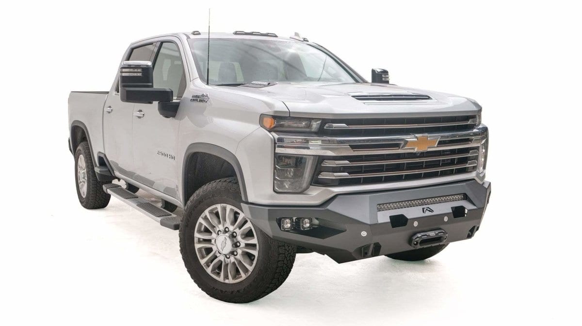 Fab Fours CH20 - X4951 - 1 2020 - 2023 Chevy Silverado 2500/3500 HD Matrix Front Bumper Winch Ready No Guard - Rugged Truck Gear