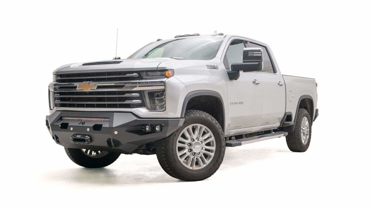 Fab Fours CH20 - X4951 - 1 2020 - 2023 Chevy Silverado 2500/3500 HD Matrix Front Bumper Winch Ready No Guard - Rugged Truck Gear