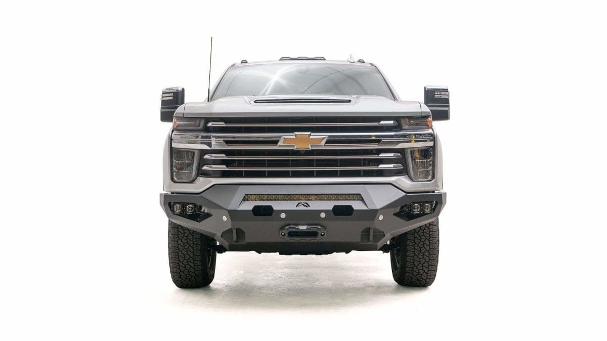 Fab Fours CH20 - X4951 - 1 2020 - 2023 Chevy Silverado 2500/3500 HD Matrix Front Bumper Winch Ready No Guard - Rugged Truck Gear