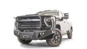 Fab Fours CH24 - A6150 - 1 2024 Chevy Silverado 2500/3500 HD New Premium Front Bumper Winch Ready Full Guard - Rugged Truck Gear