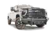 Fab Fours CH24 - Q6161 - 1 2024 Chevy Silverado 2500/3500 HD Black Steel Elite Front Bumper No Guard - Rugged Truck Gear