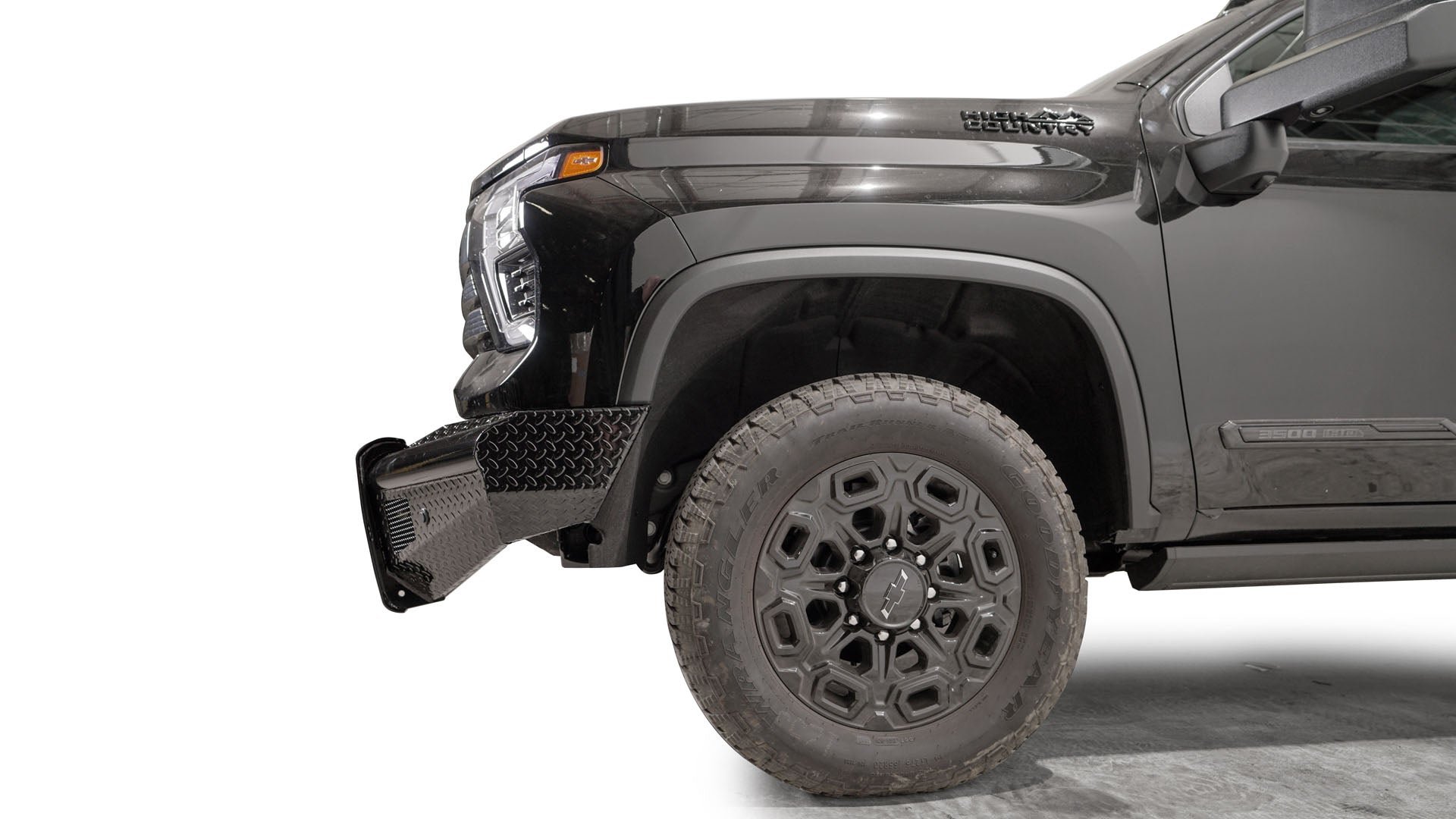Fab Fours CH24 - S6161 - 1 Chevy Silverado 2500/3500 HD 2024 Black Steel Front Bumper No Guard - Rugged Truck Gear