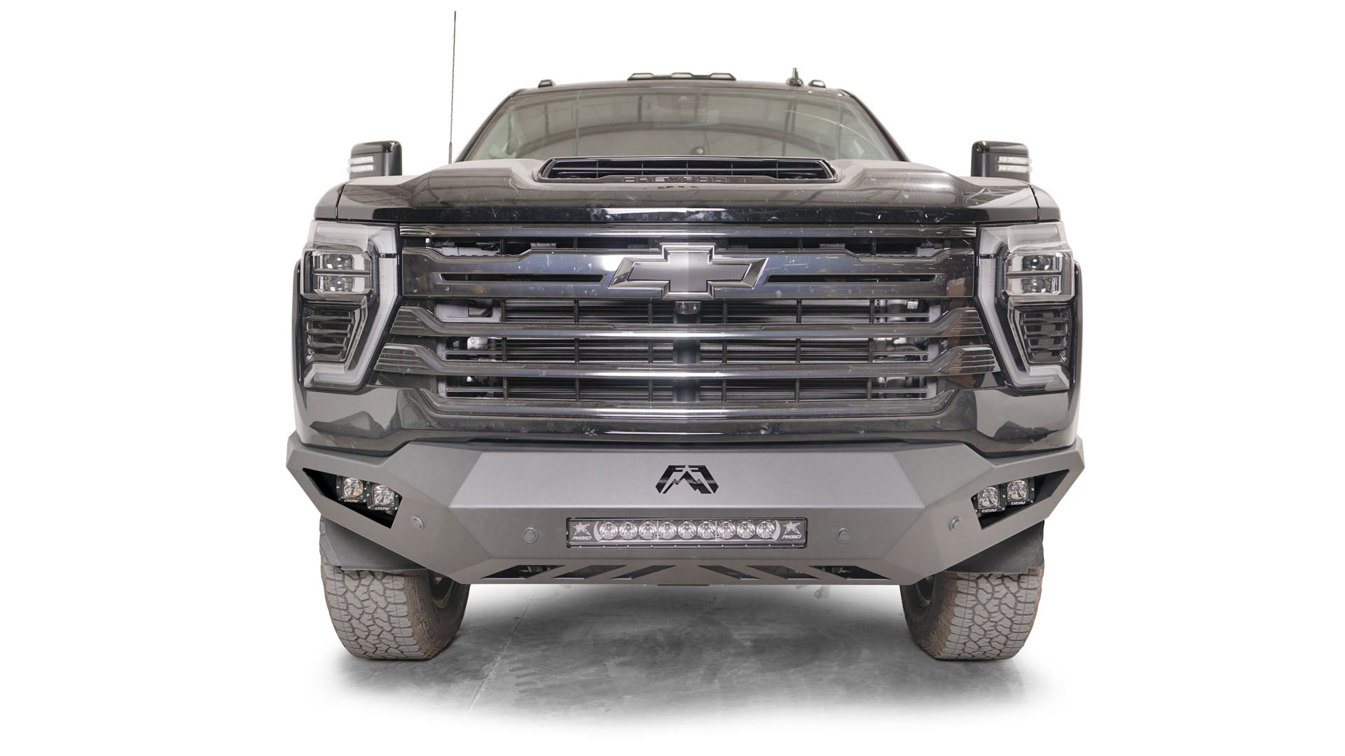 Fab Fours CH24 - V6151 - 1 Chevy Silverado 2500/3500 HD 2024 Vengeance Front Bumper No Guard - Rugged Truck Gear
