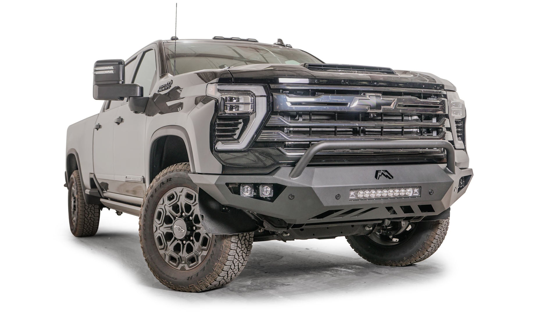 Fab Fours CH24 - V6152 - 1 Chevy Silverado 2500/3500 HD 2024 Vengeance Front Bumper Pre - Runner Guard - Rugged Truck Gear