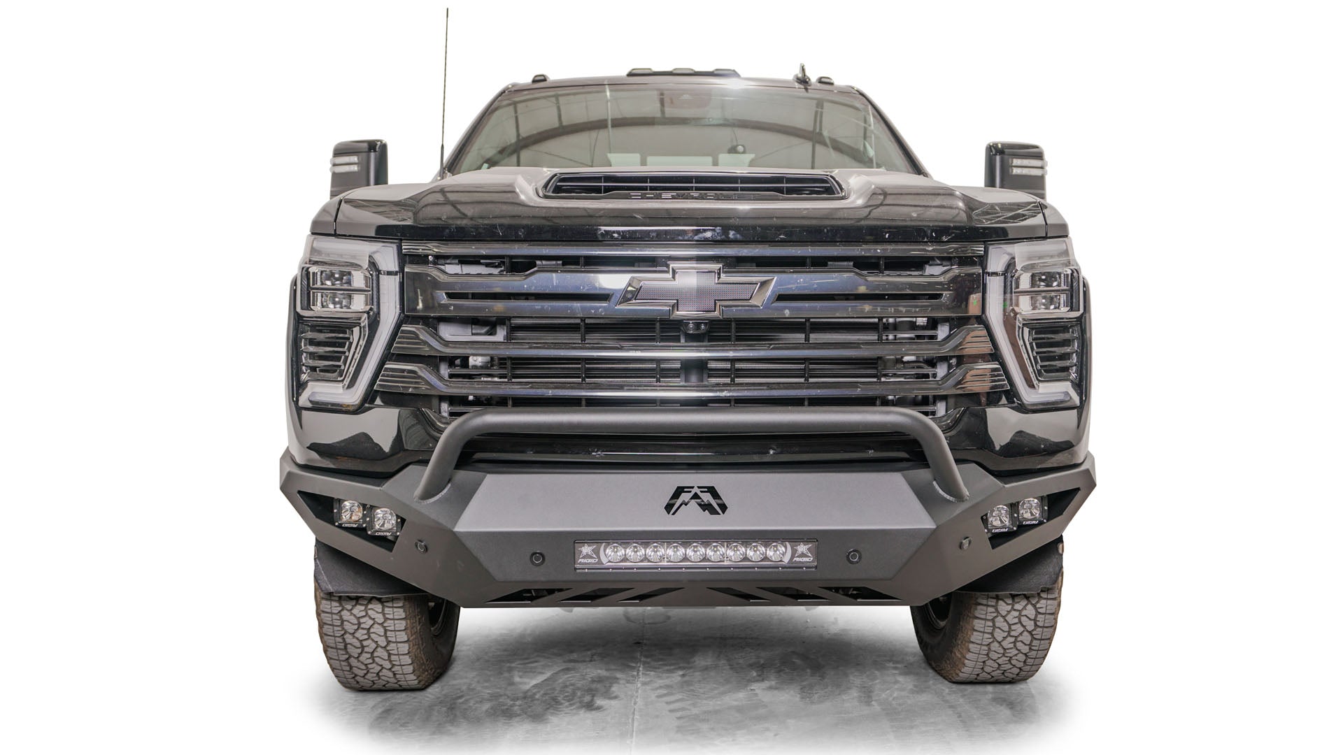 Fab Fours CH24 - V6152 - 1 Chevy Silverado 2500/3500 HD 2024 Vengeance Front Bumper Pre - Runner Guard - Rugged Truck Gear