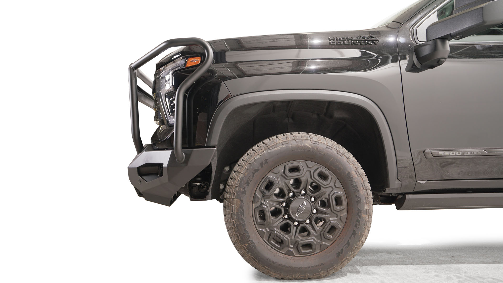 Fab Fours CH24 - X6150 - 1 2024 Chevy Silverado 2500/3500 HD Matrix Front Bumper Winch Ready Full Guard - Rugged Truck Gear
