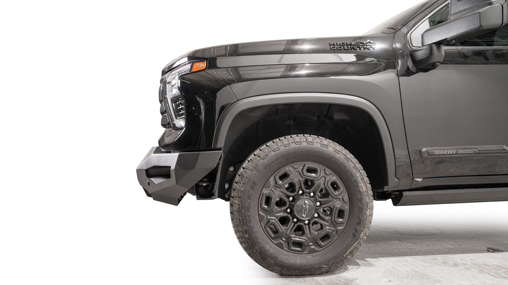 Fab Fours CH24 - X6151 - 1 2024 Chevy Silverado 2500/3500 HD Matrix Front Bumper Winch Ready No Guard - Rugged Truck Gear