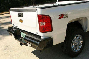 Fab Fours CH99-T1250-1 Chevy Silverado 2500/3500 HD 2003-2007 Black Steel Rear Bumper-BumperStock