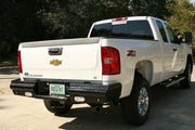 Fab Fours CH99 - T1250 - 1 GMC Sierra 2500/3500 HD 2003 - 2007 Black Steel Rear Bumper - Rugged Truck Gear