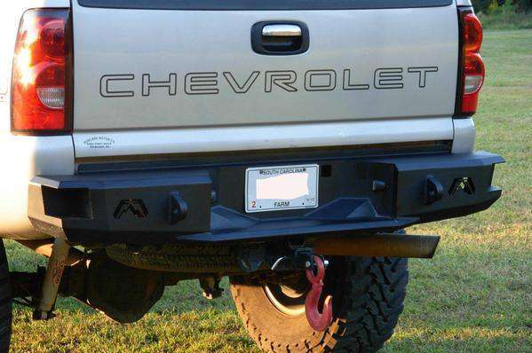 Fab Fours CH99 - W1250 - 1 GMC Sierra 2500/3500 HD 1999 - 2007 Premium Non - Sensor Rear Bumper - Rugged Truck Gear