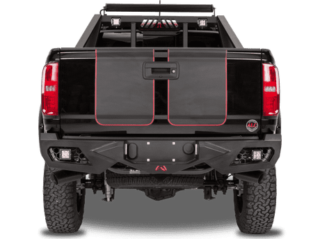 Fab Fours CS07-E1850-1 2007-2013 GMC Sierra 1500 Vengeance Rear Bumper Non-Sensor-BumperStock