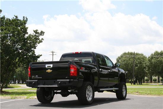 Fab Fours CS07 - W1850 - 1 2007 - 2013 Chevy Silverado 1500 Premium Rear Bumper Non - Sensor - Rugged Truck Gear