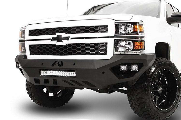 Fab Fours CS14 - D3051 - 1 Chevy Silverado 1500 2014 - 2015 Vengeance Front Bumper No Guard - Rugged Truck Gear