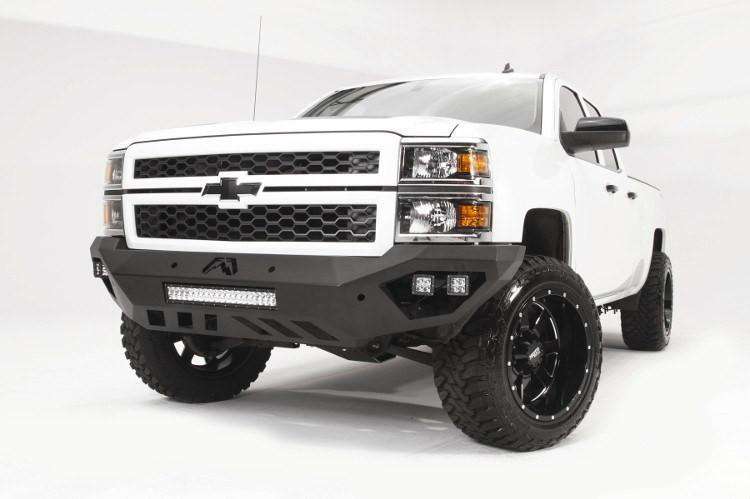 Fab Fours CS14 - D3051 - 1 Chevy Silverado 1500 2014 - 2015 Vengeance Front Bumper No Guard - Rugged Truck Gear