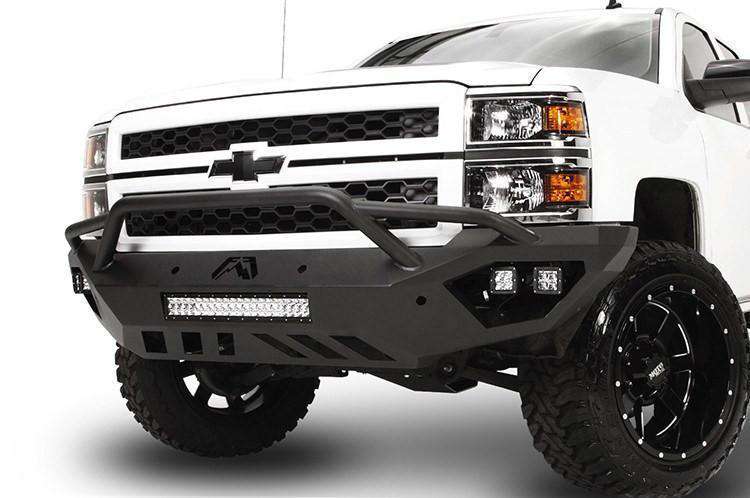 Fab Fours CS14-D3052-1 Chevy Silverado 1500 2014-2015 Vengeance Front Bumper Pre-Runner Guard-BumperStock