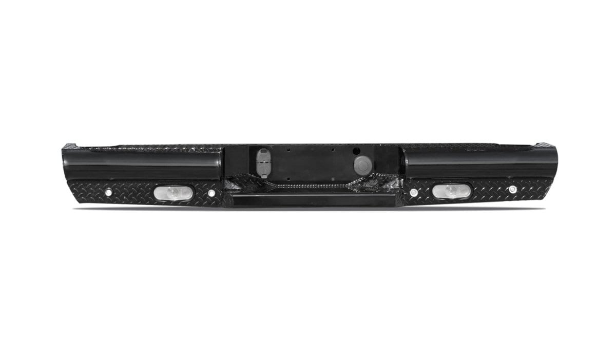 Fab Fours CS14 - T3150 - 1 2014 - 2018 Chevy Silverado 1500 Black Steel Rear Bumper - Rugged Truck Gear