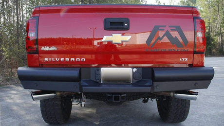 Fab Fours CS14-U3150-1 2014-2018 GMC Sierra 1500 Black Steel Elite Rear Bumper - BumperStock