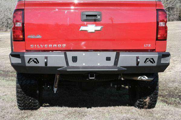 Fab Fours CS14 - W3150 - 1 2014 - 2018 GMC Sierra 1500 Premium Rear Bumper Non - Sensor - Rugged Truck Gear