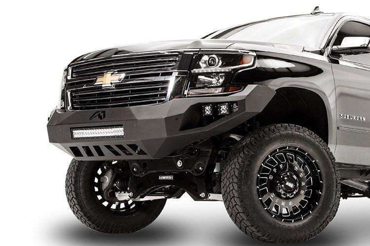 Fab Fours CS15-D3551-1 Chevy Suburban 2015-2020 Vengeance Front Bumper No Guard-BumperStock