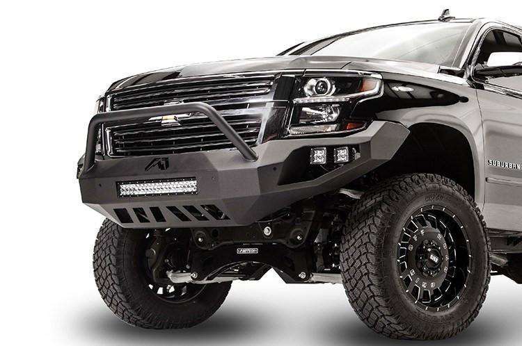 Fab Fours CS15 - D3552 - 1 Chevy Suburban 2015 - 2020 Vengeance Front Bumper Pre - Runner Guard - Rugged Truck Gear