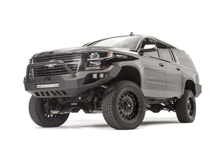 Fab Fours CS15 - D3552 - 1 Chevy Suburban 2015 - 2020 Vengeance Front Bumper Pre - Runner Guard - Rugged Truck Gear