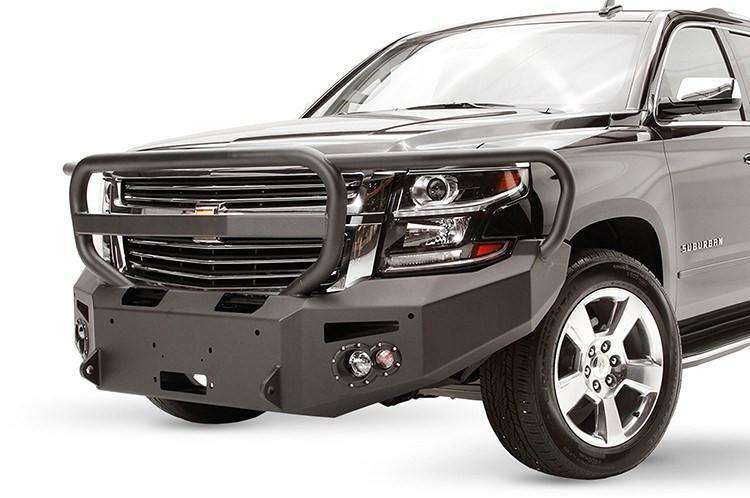 Fab Fours CS15 - F3550 - 1 Chevy Suburban 2015 - 2020 Premium Front Bumper Sensor Winch Ready Full Guard - Rugged Truck Gear