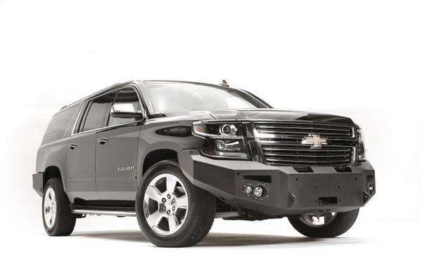Fab Fours CS15 - F3551 - 1 Chevy Suburban 2015 - 2020 Premium Front Bumper Sensor Winch Ready No Guard - Rugged Truck Gear