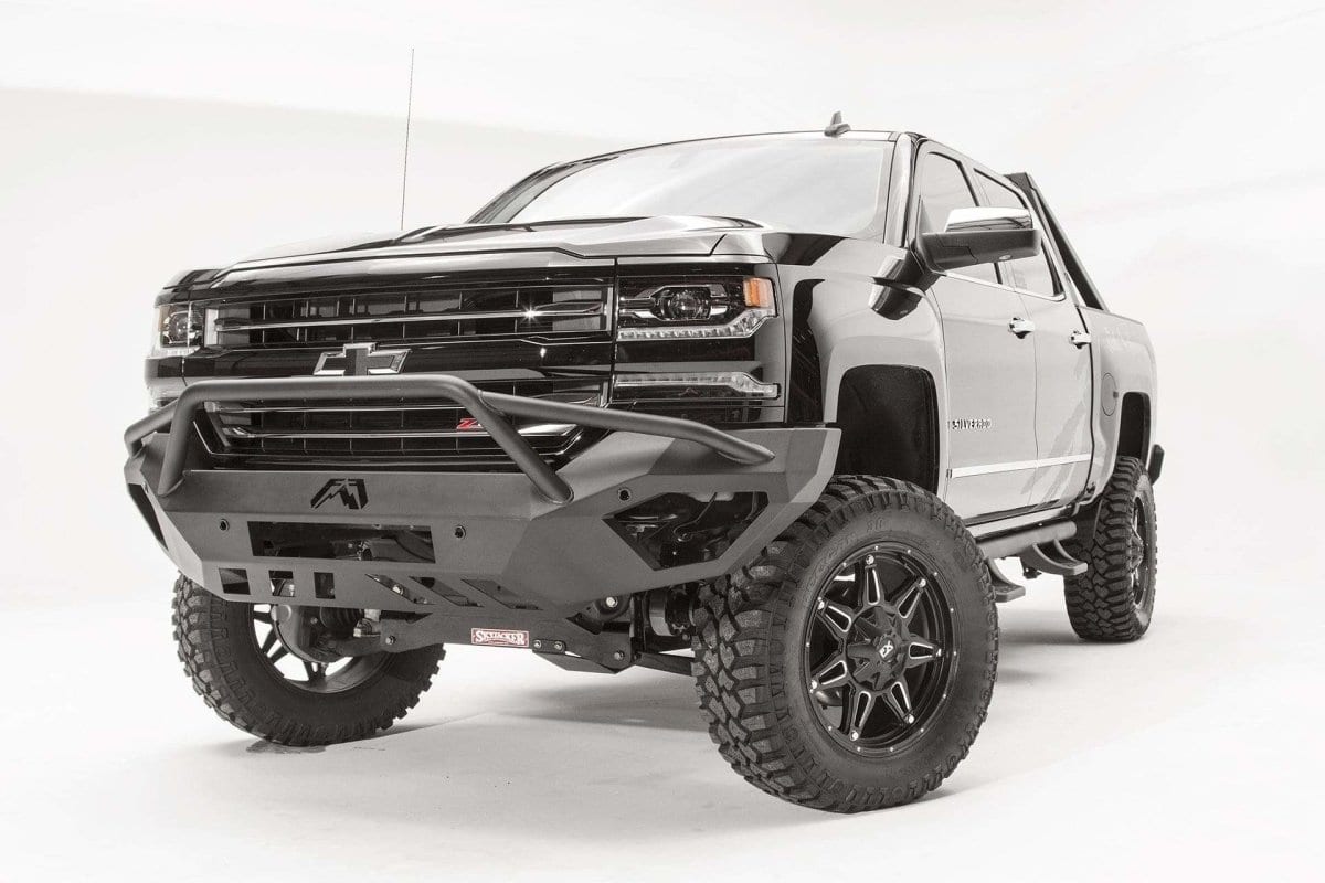 Fab Fours CS16 - D3852 - 1 2016 - 2018 Chevy Silverado 1500 Vengeance Front Bumper Pre - Runner Guard - Rugged Truck Gear