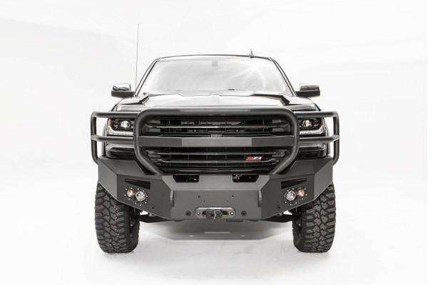 Fab Fours CS16 - F3850 - 1 Chevy Silverado 1500 2016 - 2018 Premium Front Bumper Winch Ready Full Guard - Rugged Truck Gear