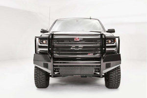 Fab Fours CS16-K3860-1 Chevy Silverado 1500 2016-2018 Black Steel Front Bumper Full Guard-BumperStock