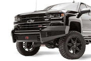 Fab Fours CS16 - K3861 - 1 Chevy Silverado 1500 2016 - 2018 Black Steel Front Bumper No Guard - Rugged Truck Gear