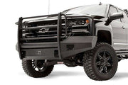 Fab Fours CS16 - R3860 - 1 Chevy Silverado 1500 2016 - 2018 Black Steel Elite Front Bumper Full Guard - Rugged Truck Gear
