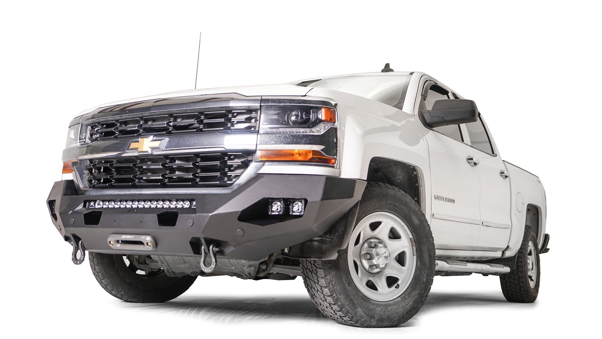 Fab Fours CS16 - X4851 - 1 Chevy Silverado 1500 2016 - 2018 Matrix Front Bumper Winch Ready No Guard - Rugged Truck Gear