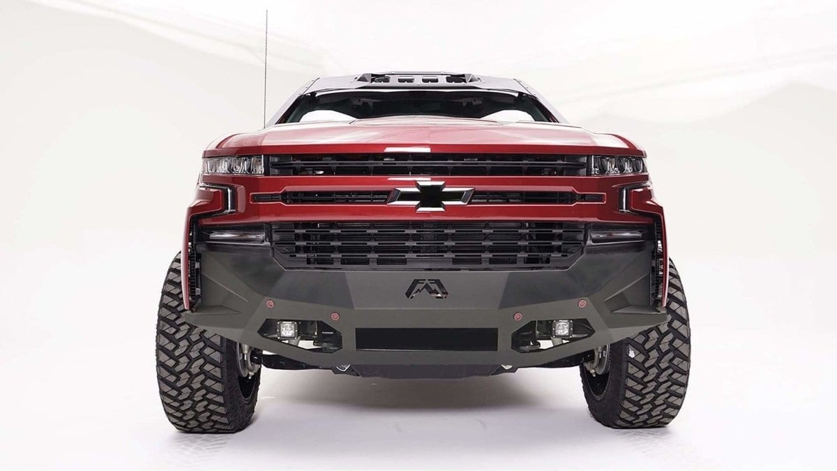 Fab Fours CS19 - D4051 - 1 2019 - 2021 Chevy Silverado 1500 Vengeance Front Bumper No Guard - Rugged Truck Gear