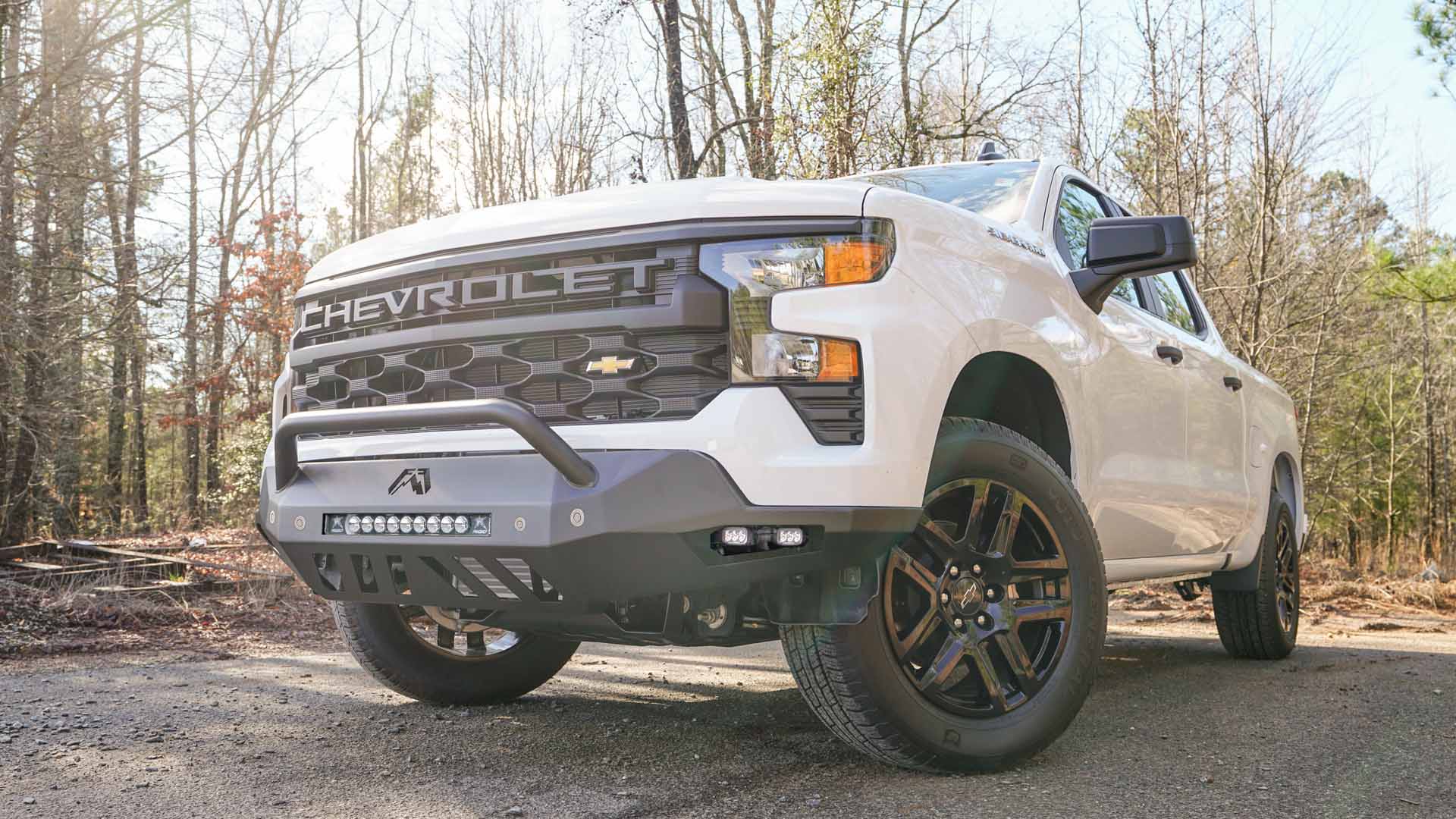 Fab Fours CS22 - D5662 - 1 2022.5 - 2024 Chevy Silverado 1500 Vengeance Front Bumper Pre - Runner Guard - Rugged Truck Gear