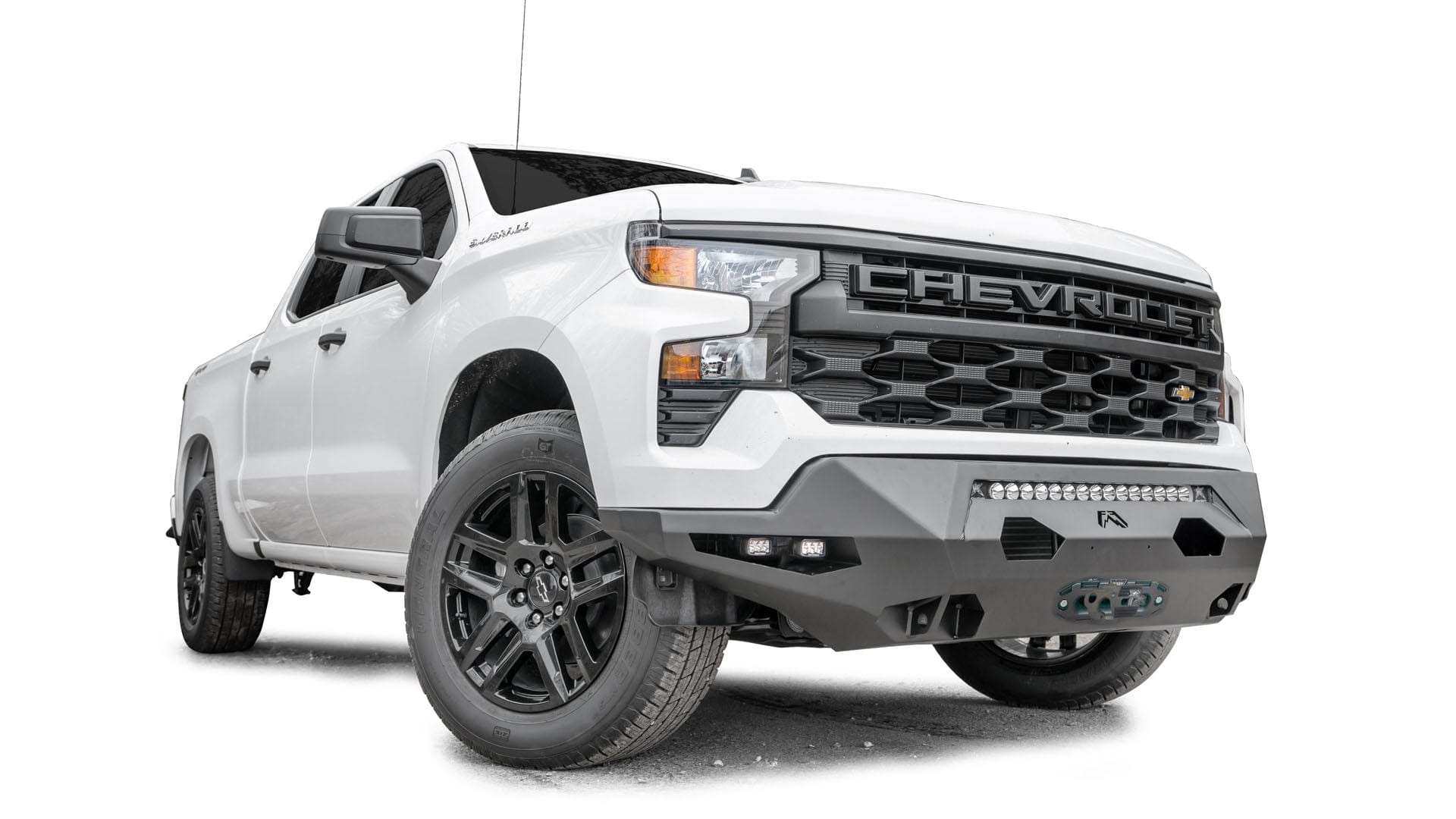 Fab Fours CS22 - X5661 - 1 Chevy Silverado 1500 2022.5 - 2024 Matrix Front Bumper Winch Ready No Guard - Rugged Truck Gear