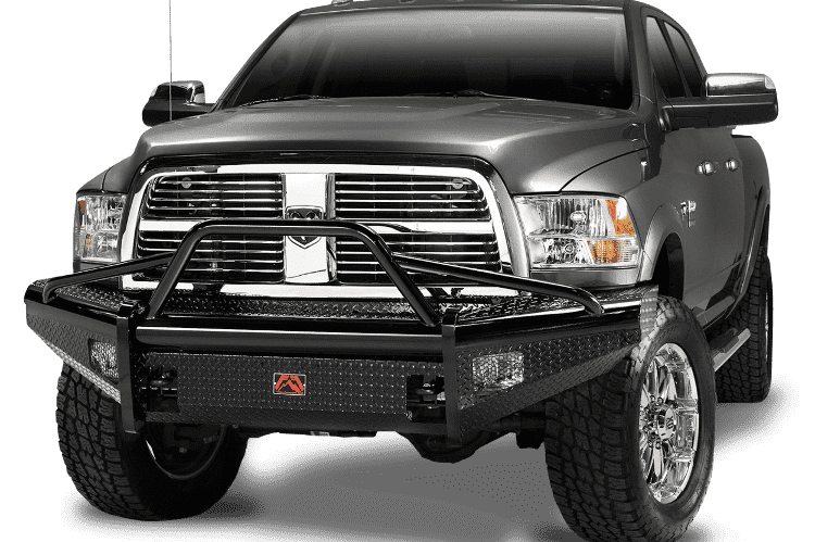 Fab Fours DR03 - S1062 - 1 Dodge Ram 2500/3500 HD 2003 - 2005 Black Steel Front Bumper Pre - Runner Guard - Rugged Truck Gear