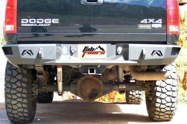 Fab Fours DR03 - W1050 - 1 Dodge Ram 2500/3500 2003 - 2009 Premium Rear Bumper Non - Sensor - Rugged Truck Gear