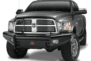 Fab Fours DR06-S1161-1 Dodge Ram 2500/3500/4500/5500 HD 2006-2009 Black Steel Front Bumper No Guard-BumperStock