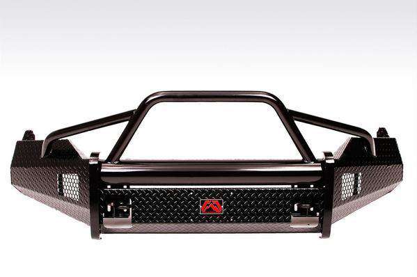 Fab Fours DR09 - K2462 - 1 Dodge Ram 1500 2009 - 2012 Black Steel Front Bumper Pre - Runner Guard - Rugged Truck Gear