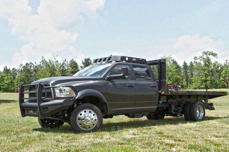 Fab Fours DR10 - Q2960 - 1 Dodge Ram 2500/3500 HD 2010 - 2018 Black Steel Elite Front Bumper Full Guard - Rugged Truck Gear
